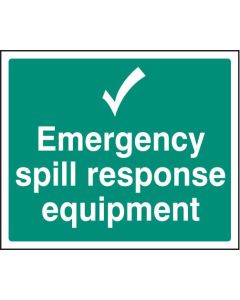 Emergency Spill Response Equipment Safety Signs