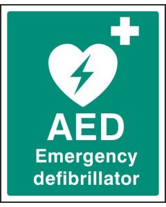 AED Emergency Defibrillator Safety Signs