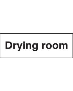 Drying Room Sign | 600mm x 200mm | Self Adhesive Vinyl