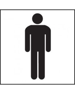 Gents Toilets Symbol Signs | 150mm x 100mm | Self Adhesive Vinyl