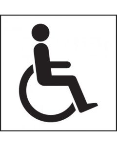 Disabled Toilets Symbol Signs | 200mm x 200mm | Rigid Plastic