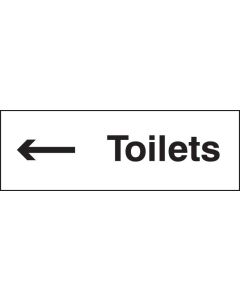 Toilets Arrow Left Signs