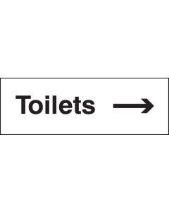 Toilets Arrow Right Signs