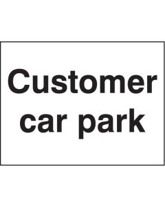 Customer Car Park Sign