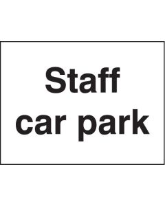 Staff Car Park Sign