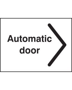 Automatic Door Signs Slide to Right