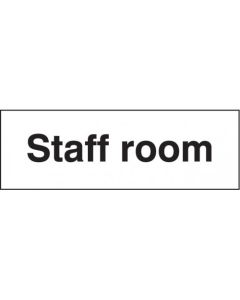 Staff Room Signs | 300mm x 100mm | Rigid Plastic