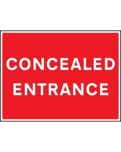 Concealed Entrance Signs | 600mm x 450mm | Rigid Plastic