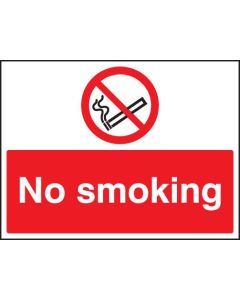 No Smoking Non-Reflective Site Safety Signs