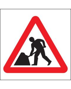 Men at Work Symbol Road Signs | 400mm x 400mm | Rigid Plastic