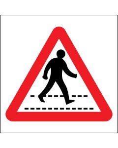 Pedestrian Crossing Traffic Signs | 400mm x 400mm | Aluminium