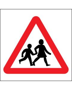 Children Crossing the Road Traffic Signs | 400mm x 400mm | Rigid Plastic