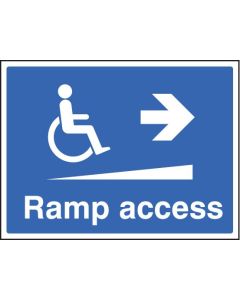 Ramp Access Right Sign