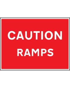 Caution Ramps Signs | 600mm x 450mm | Rigid Plastic