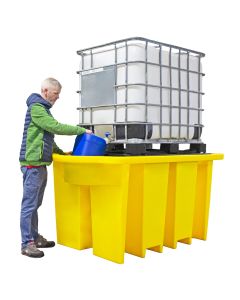 Romold | BB1DT | IBC Spill Pallet with Integral Dispensing Area & Grid