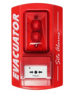 Evacuator Sitemaster Call Point Site Alarms with Strobe Light