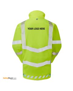 PULSAR® EVO100 | ADD YOUR LOGO | Evolution 3 Layer High Visibility Storm Coat - Yellow