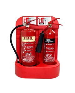 Foam & CO2 Fire Extinguishers, Stand & Signs Bundle Deal 1