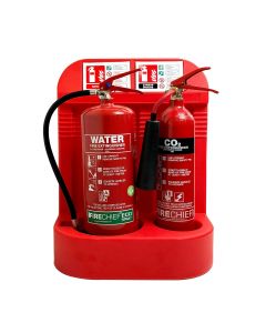 Water & CO2 Fire Extinguishers, Stand & Signs Bundle Deal 2