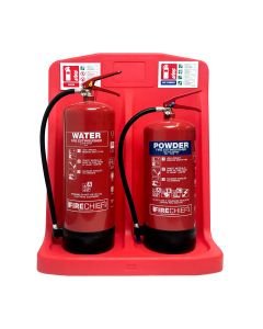 Water & Dry Powder Fire Extinguishers, Stand & Signs Bundle Deal 6