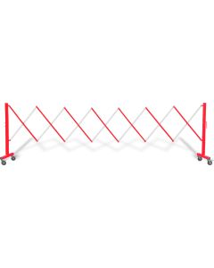 3.4m Expanding High Visibility Safety Barriers | Red/White