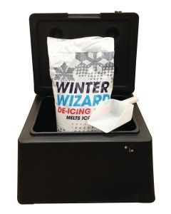 30 Litre Grit Bin with 10kg De-Icing Salt & Scoop