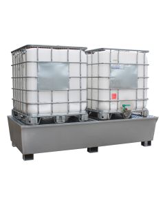 Romold | GSP2IBC | Galvanised Steel Double IBC Spill Pallet