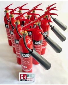 2kg CO2 Fire Extinguishers | Pack of 10