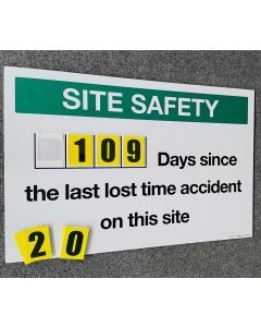 Days Since Last Lost Time Accident (Sign Board & Number Sets)