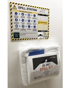 50 Litre Oil Only Spill Kits with Locator Sign