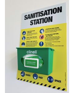 Sanitisation Point with Clinell Dispenser & Wipes