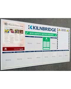 Construction Safety Notice Boards with Daily Hazards Section