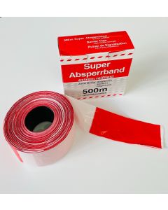 Traffic-Line Barrier Tape in Dispensing Carton | 80mm x 500m | Red/White