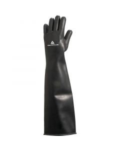 1 Pair - Deltaplus 60cm Heavy-Duty Chemical Resistant Latex Gauntlet Gloves