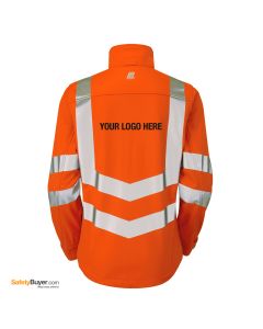 PULSAR® PR707 | ADD YOUR LOGO | Ladies Rail Spec High Visibility Soft Shell Jacket - Orange