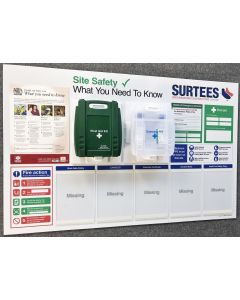 Compact H&S Info Boards with First Aid Options