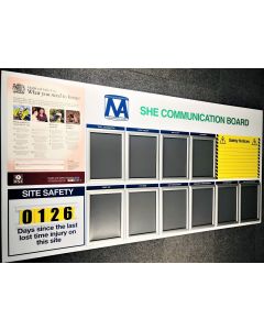 Outdoor Last Lost Time Accident Site Safety Board