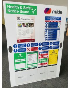 The Essential Free-Standing Site Safety Information Board with PPE Checklist