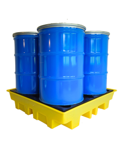 4 Drum Spill Pallet with Removable Grate