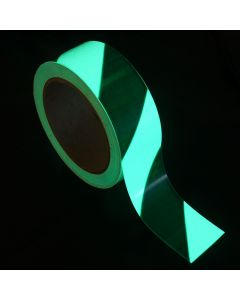 Green & Glow Striped Nite Glo Tapes (40mm & 80mm widths)