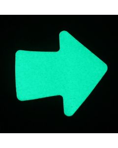 Pack 20 - Anti-slip Glow in the Dark Arrow Floor Markers 75mm