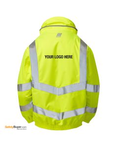 PULSAR® P191 | ADD YOUR LOGO | High Visibility Padded Bomber Jacket - Yellow