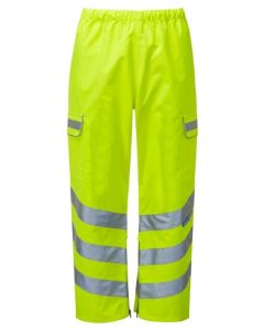 PULSAR® P206 High Visibility Waterproof Overtrousers - Yellow