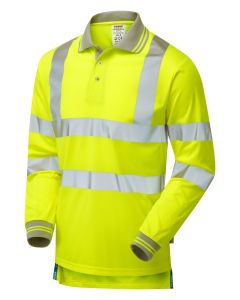 Pulsar P458 High Visibility Long Sleeved Polo Shirt