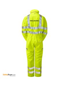 PULSAR® P522 | ADD YOUR LOGO | High Visibility Waterproof Coverall - Yellow