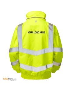 PULSAR® P533 | ADD YOUR LOGO | High Visibility Mesh Lined Bomber Jacket - Yellow