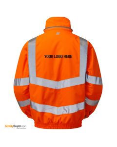 PULSAR® PR496 | ADD YOUR LOGO | Rail Spec High Visibility Padded Bomber Jacket - Orange