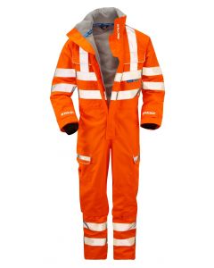 PULSAR® PR505 Rail Spec High Visibility Waterproof Coverall - Orange