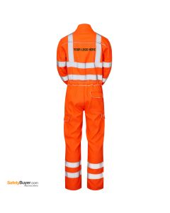 PULSAR® PRARC05 | ADD YOUR LOGO | Rail Spec FR-AST-ARC High Visibility Combat Coverall - Orange