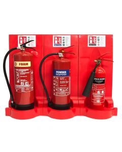 Fom, Powder & CO2 Extinguishers, 3 stands & signs